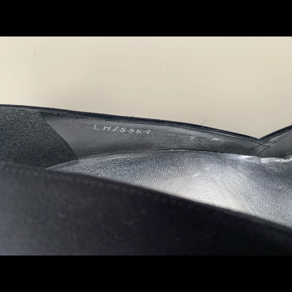 Stuart Weizmann Black Satin Heels - image 6